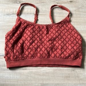 Aerie Rust Lace Seamless Bralette Size M Gently Used